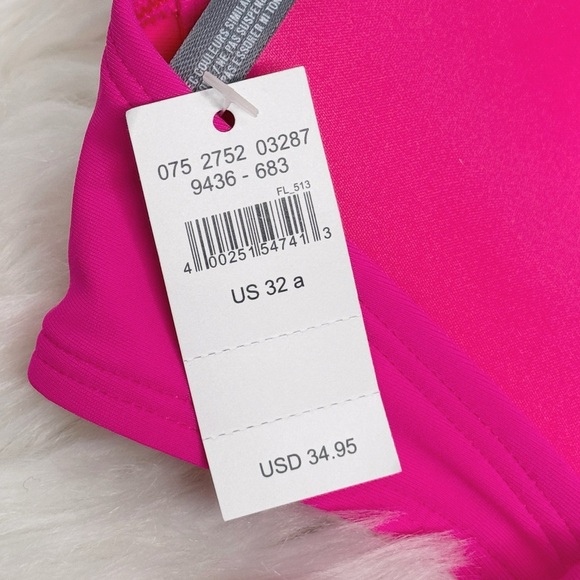 Aerie Perkier Pushup Bikini Top Pink 32A - Picture 3 of 4